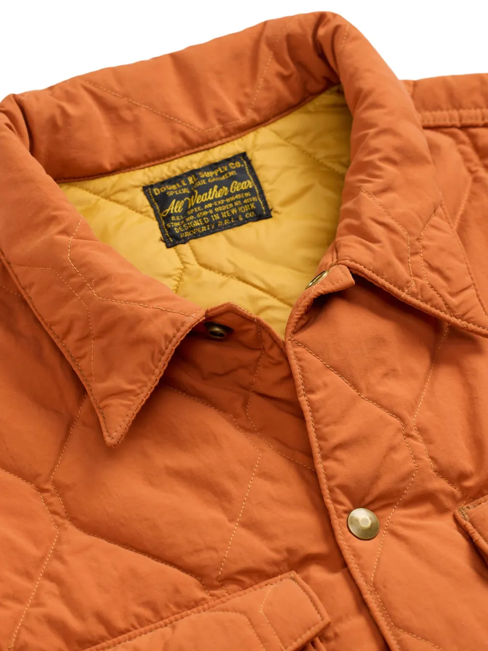 Ralph Lauren RRL Gewatteerd shirtjack en broek Oranje