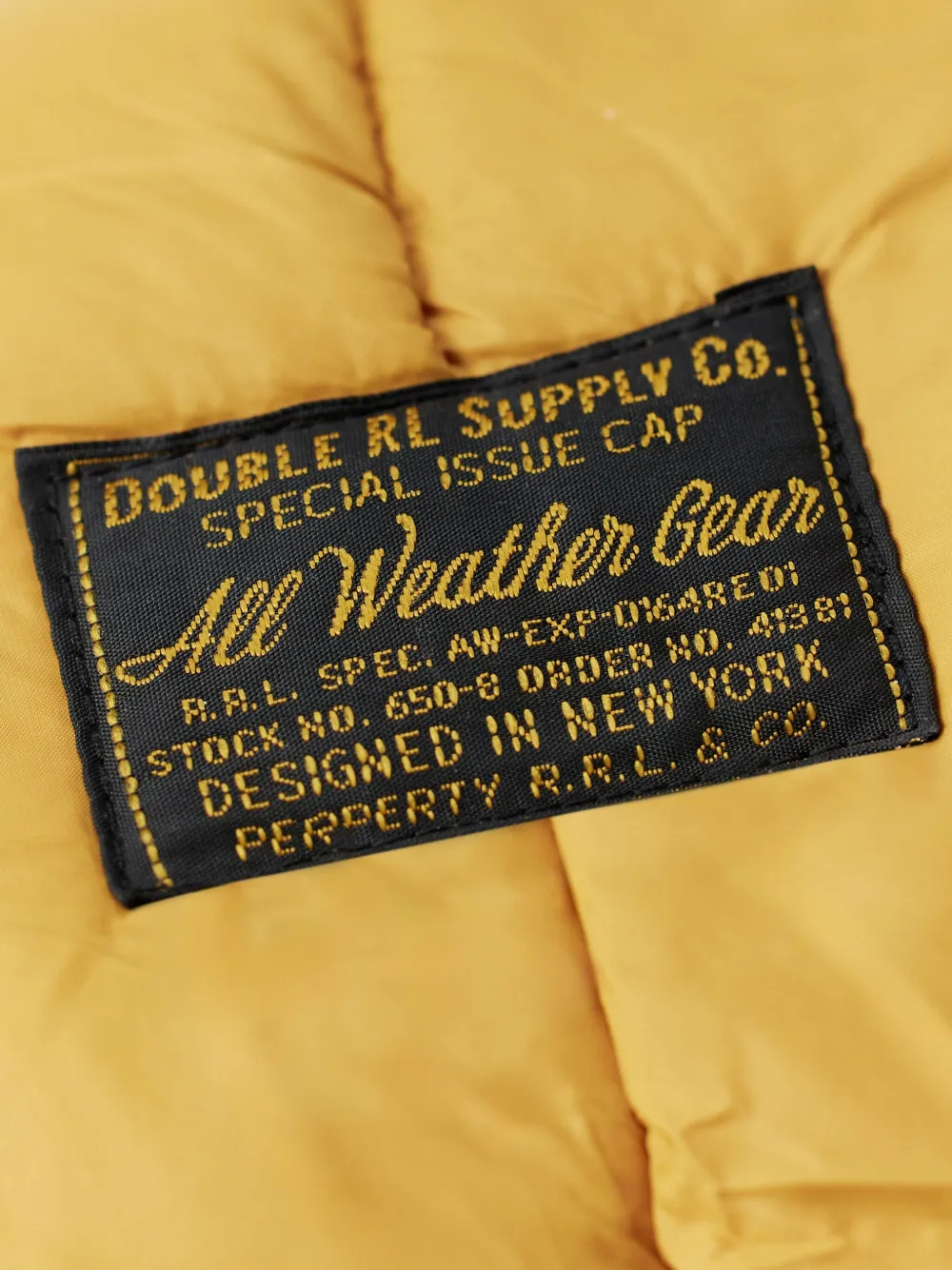 Ralph Lauren RRL Gewatteerde pet Oranje