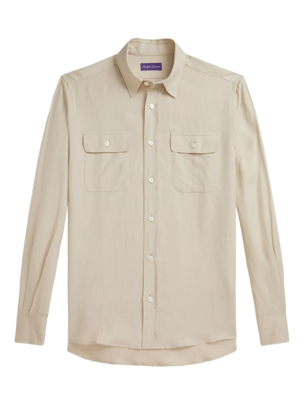 Ralph Lauren Purple Label フラップポケット シャツ - ニュートラル Ralph Lauren Purple Label フラップポケット シャツ - ニュートラル