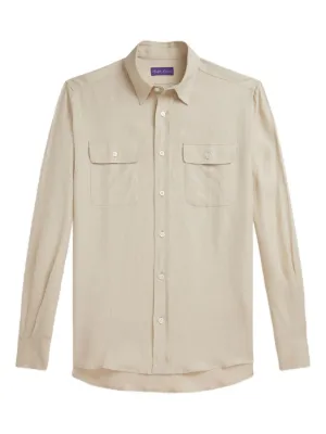 Ralph Lauren Purple Label Linen Shirt | Neutrals | FARFETCH
