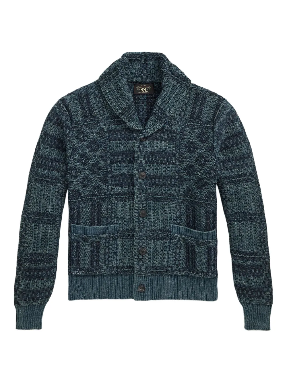 Ralph Lauren RRL Vest met jacquard-patroon Groen