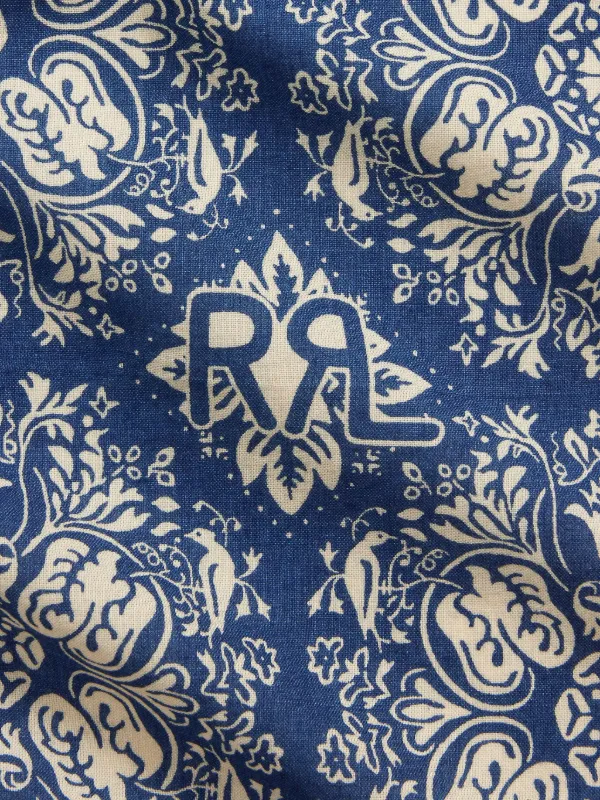 Ralph Lauren RRL floral-print Silk Scarf | Blue | FARFETCH