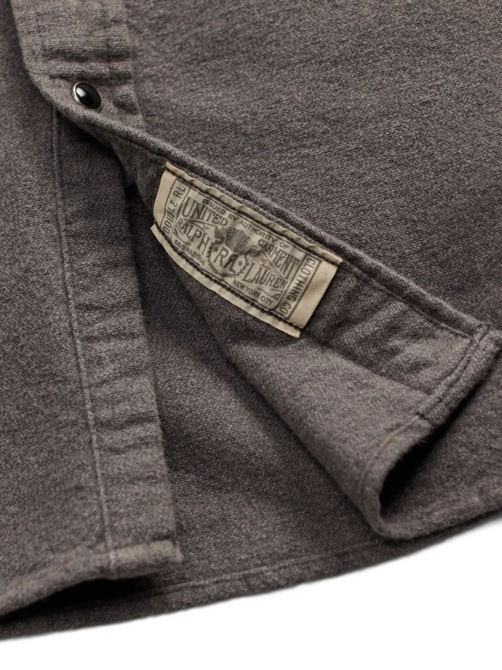 Rrl Button-up Shirt In Gray