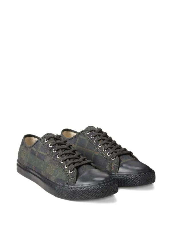 Ralph Lauren RRL チェック スニーカー | グリーン | FARFETCH JP