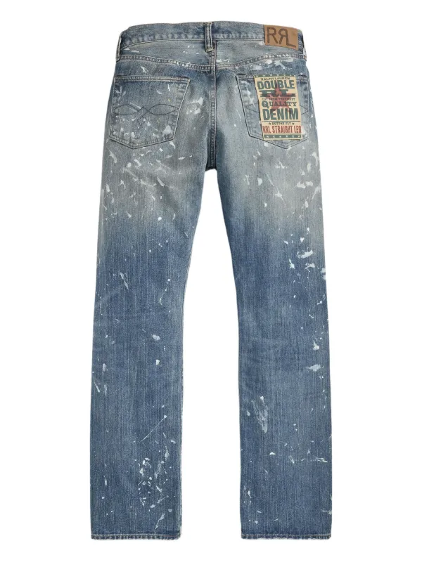 Ralph Lauren RRL ペイント ジーンズ | ブルー | FARFETCH JP