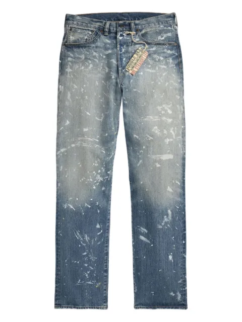 Ralph Lauren RRL paint-splattered jeans