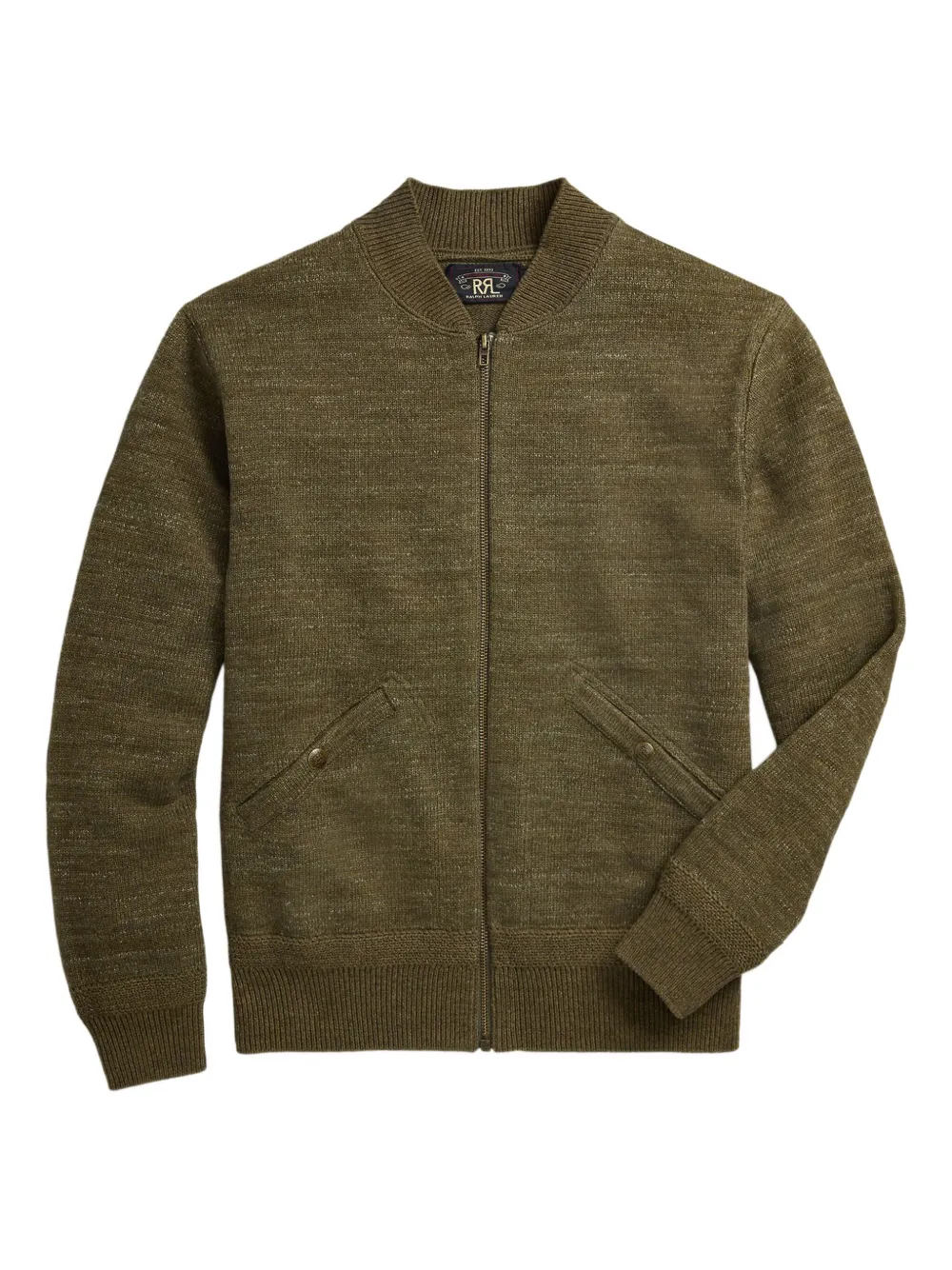 Ralph Lauren RRL ジップアップ カーディガン - グリーン Ralph Lauren RRL ジップアップ カーディガン - グリーン