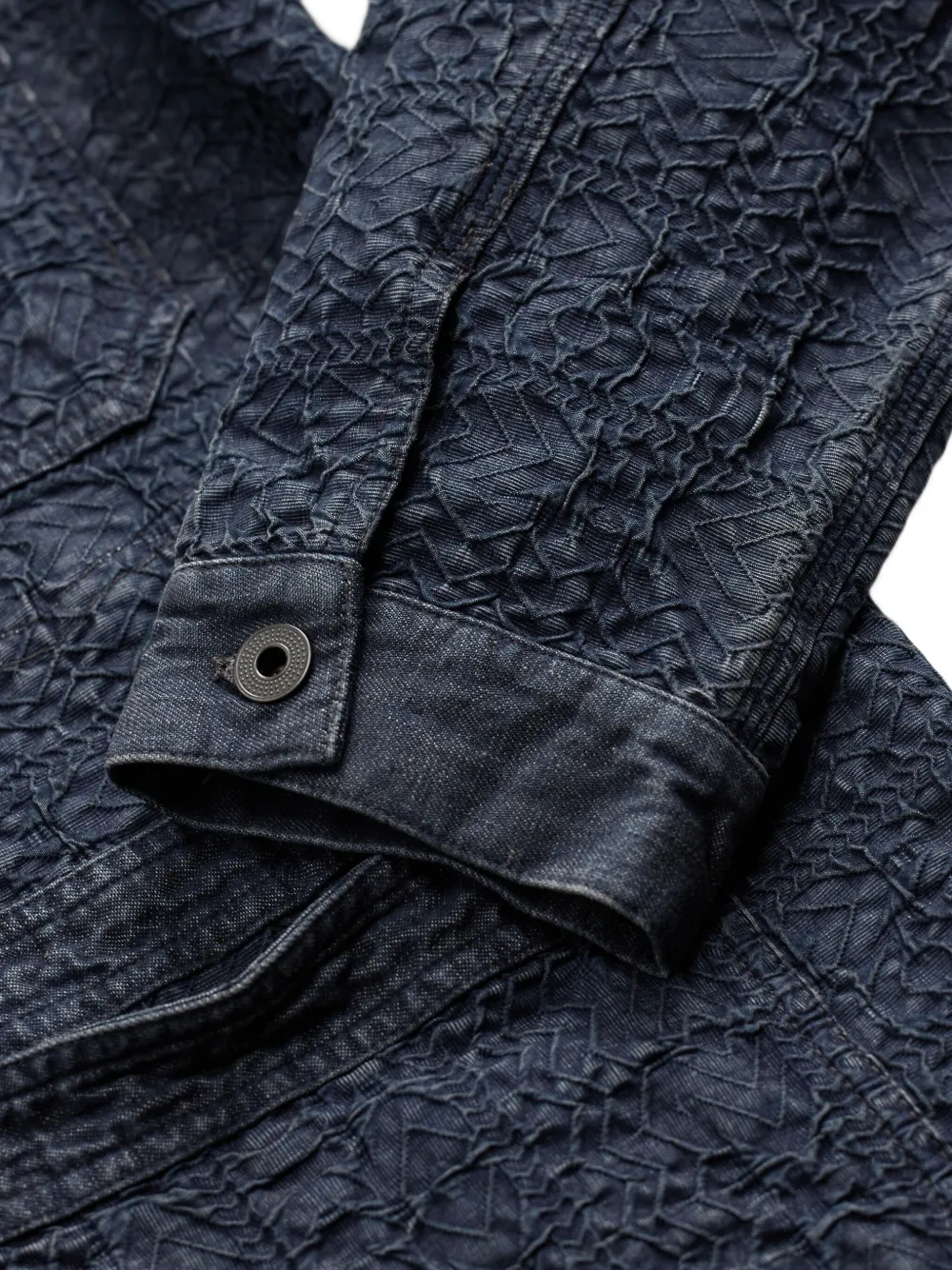 Ralph Lauren RRL Button-up jack met textuur Blauw