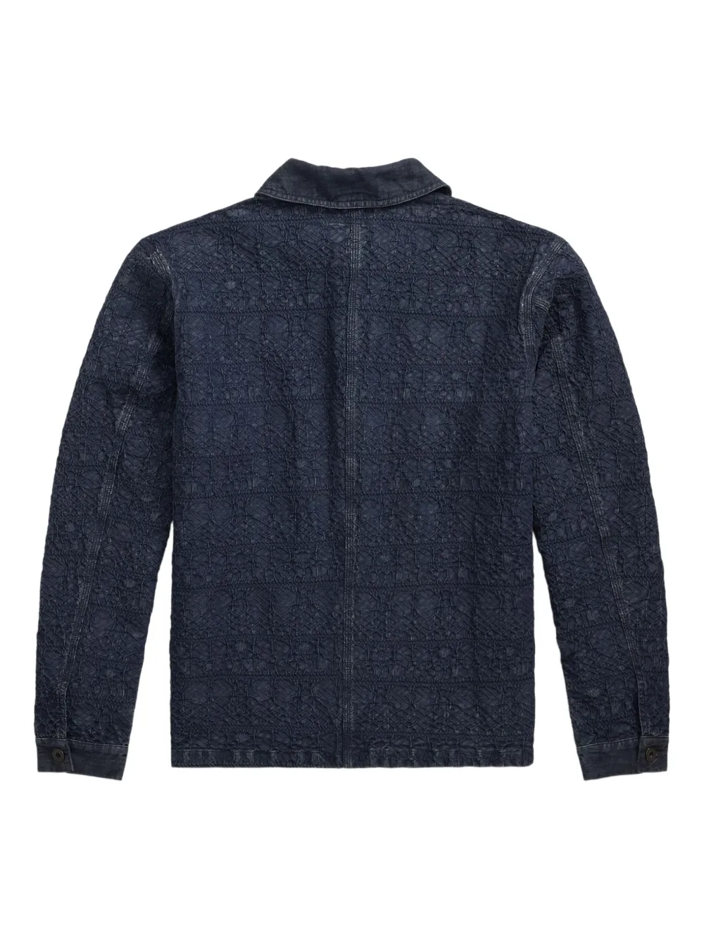 Ralph Lauren RRL Button-up jack met textuur Blauw