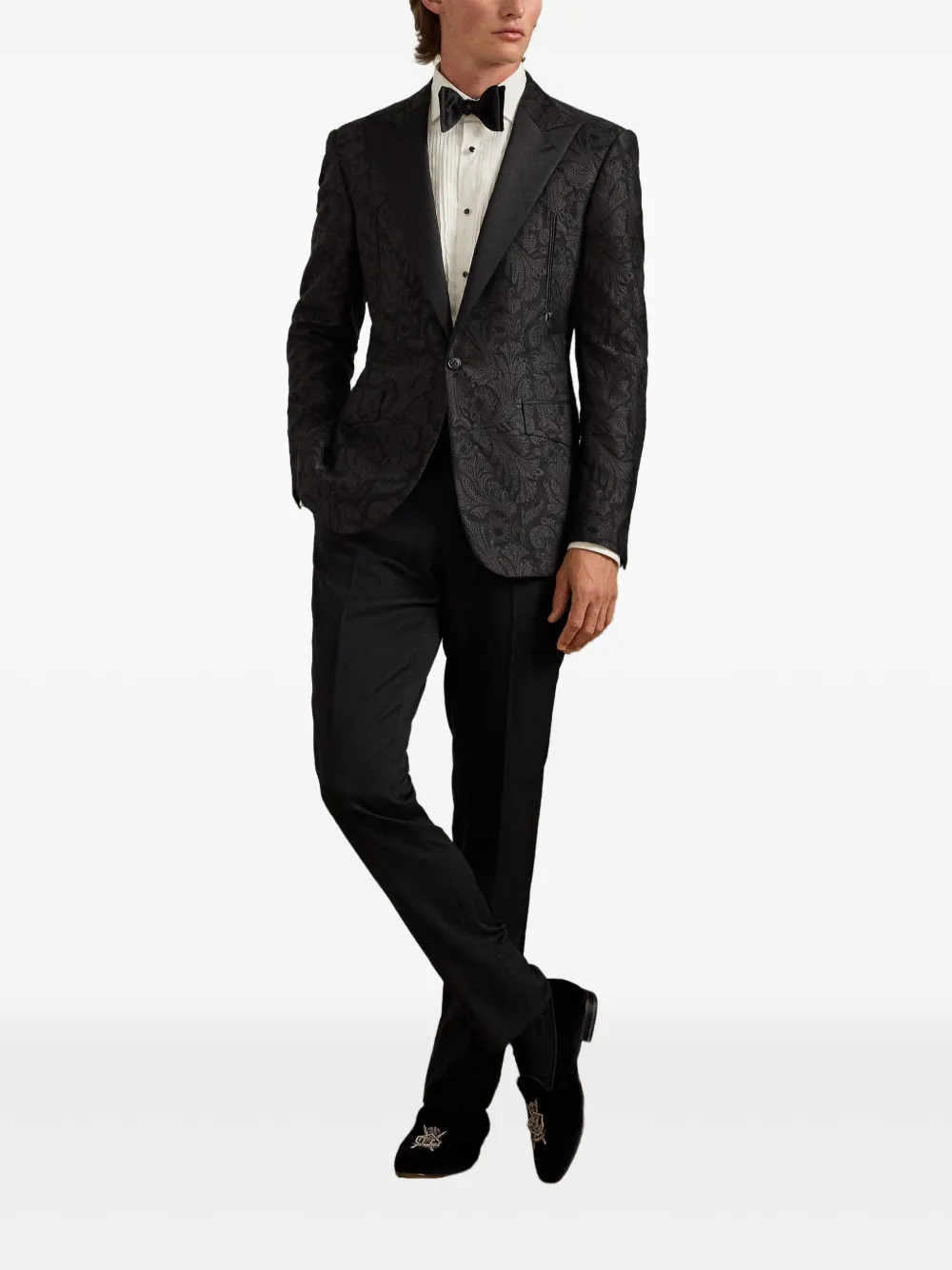 Ralph Lauren Purple Label بليزر جاكار بنقش بيزلي وصفي أزرار | جاكيتات بدل وسهرات | Image 2
