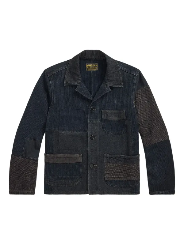 Ralph Lauren RRL Patchwork Utility Jacket | Blue | FARFETCH ID
