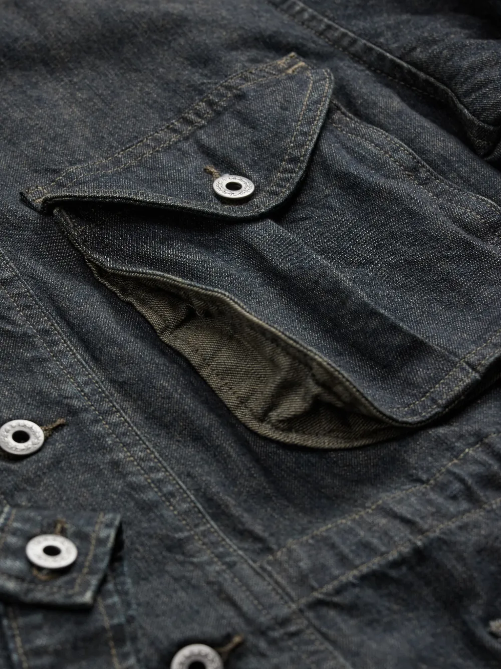 Rrl Shawl-collar Denim Jacket In Gray
