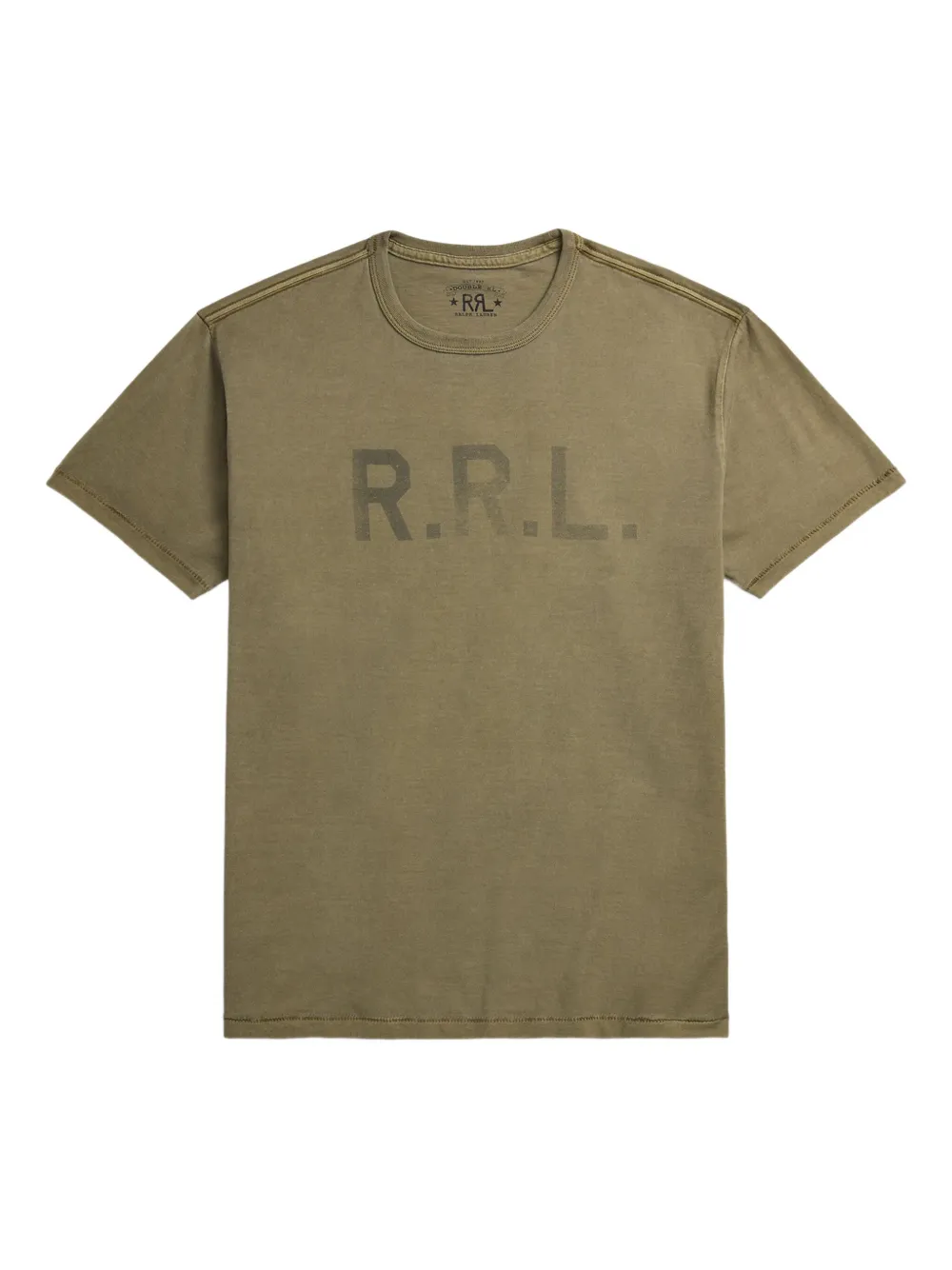 Ralph Lauren RRL T-shirt met logoprint Groen