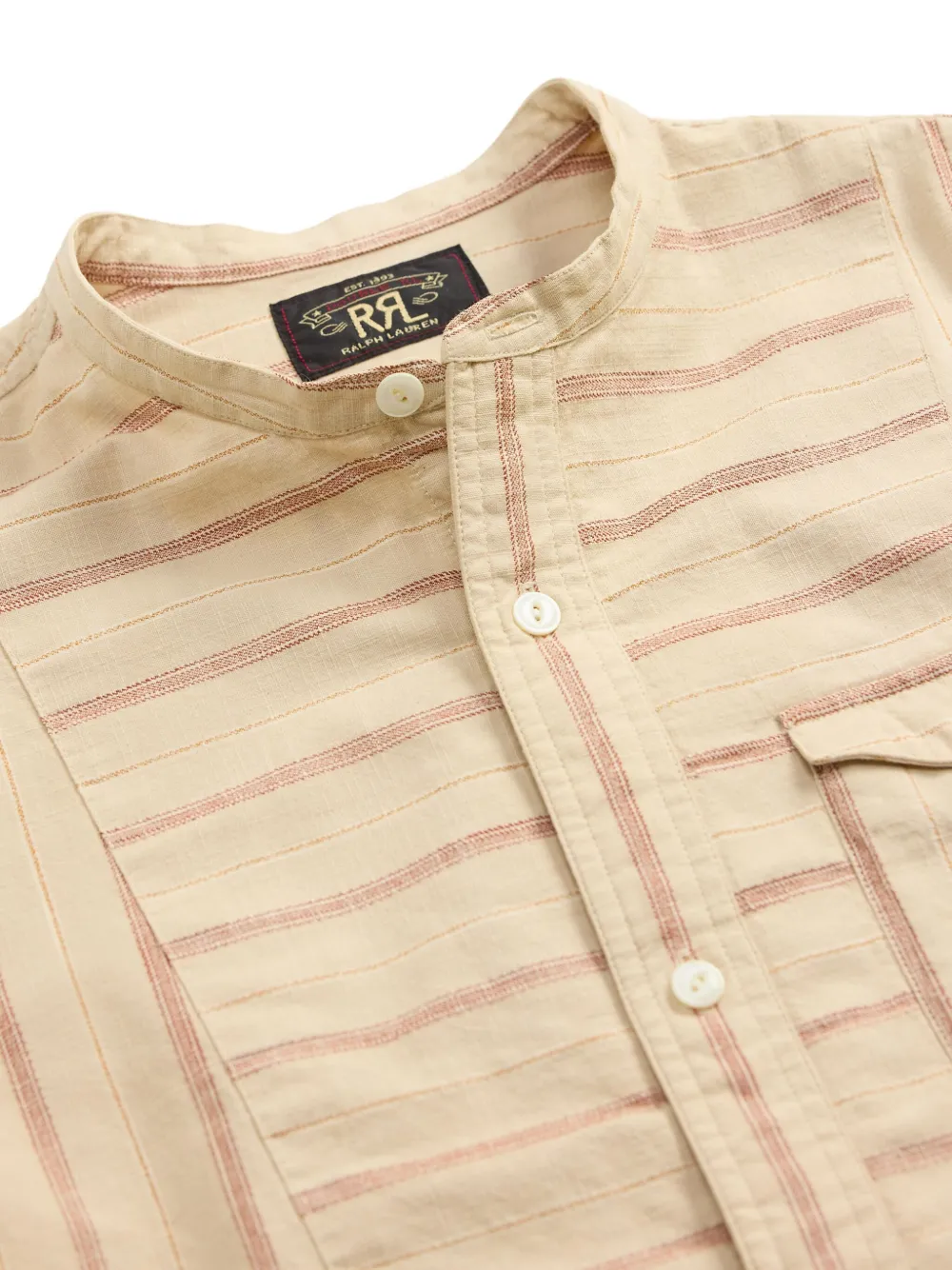 Ralph Lauren RRL Gestreept overhemd Beige