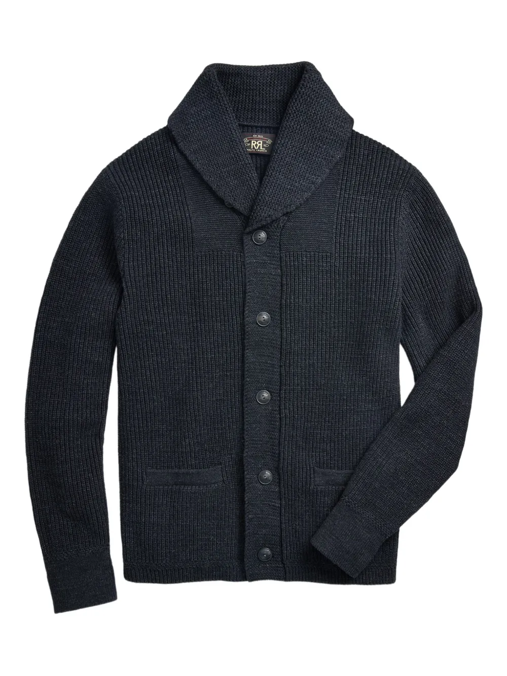 Ralph Lauren RRL ショールカラー カーディガン - ブルー Ralph Lauren RRL ショールカラー カーディガン - ブルー