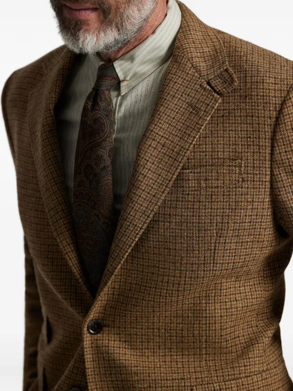 Ralph Lauren RRL チェックウール エルボーパッチジャケット