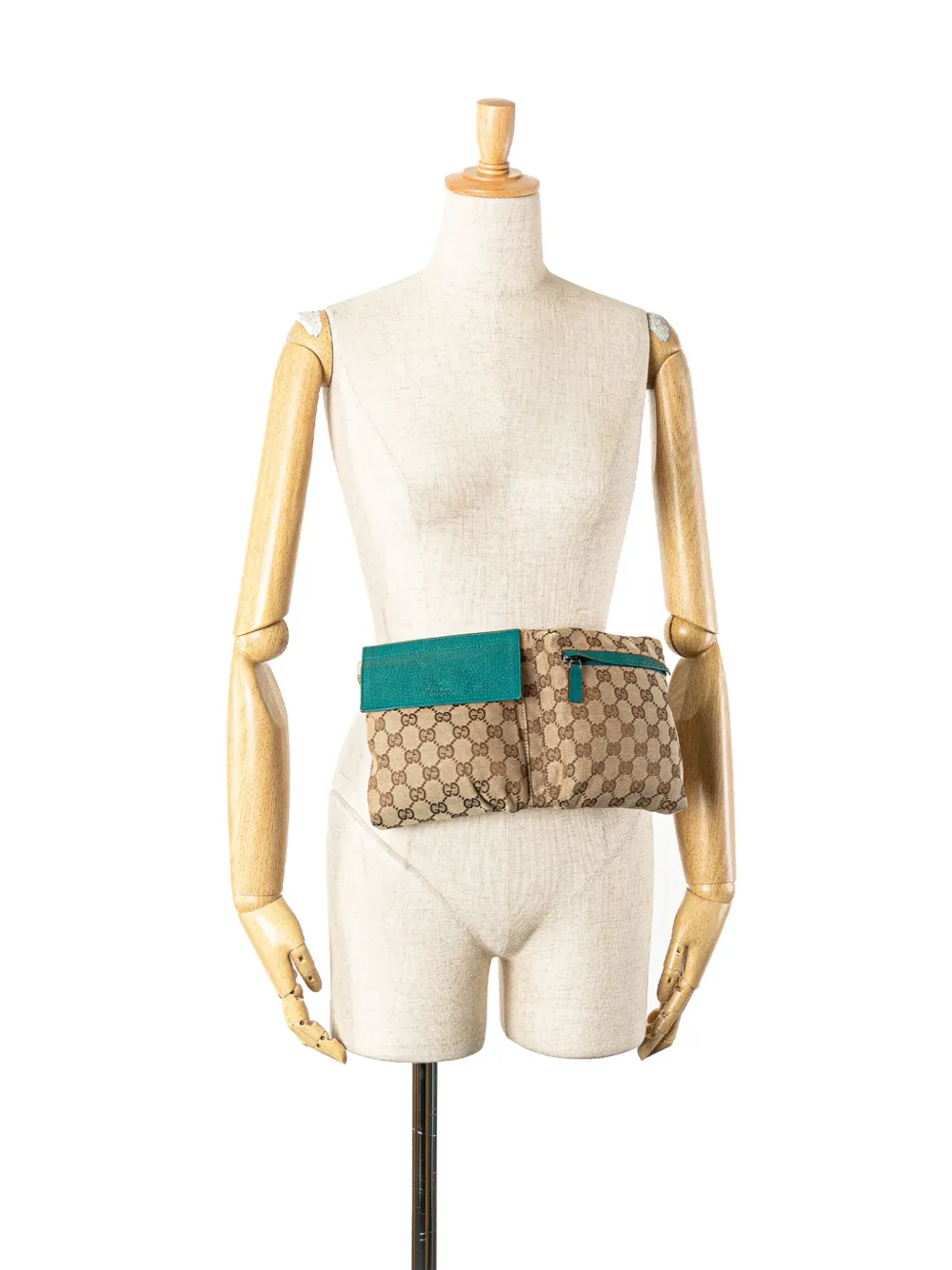 Gucci Pre-Owned 2000-2015 GG Canvas Web Double Pocket belt bag | Pre-owned | Image 2