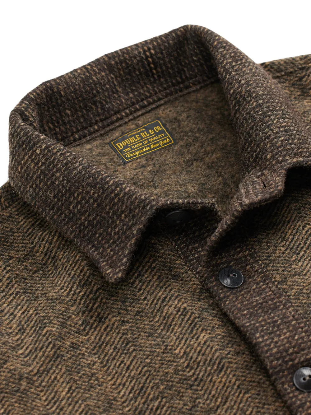 Rrl Knitted Button-down Cardigan In Brown