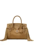 Ralph Lauren Collection small Ricky 27 fringed leather tote bag - Brown