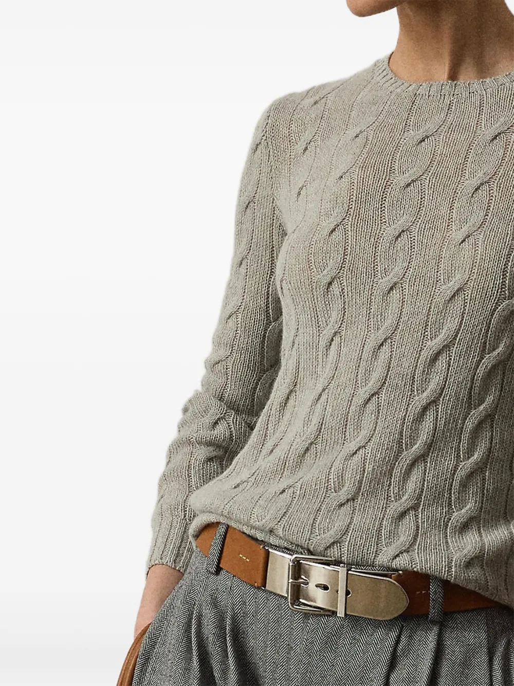 cable-knit cashmere sweater