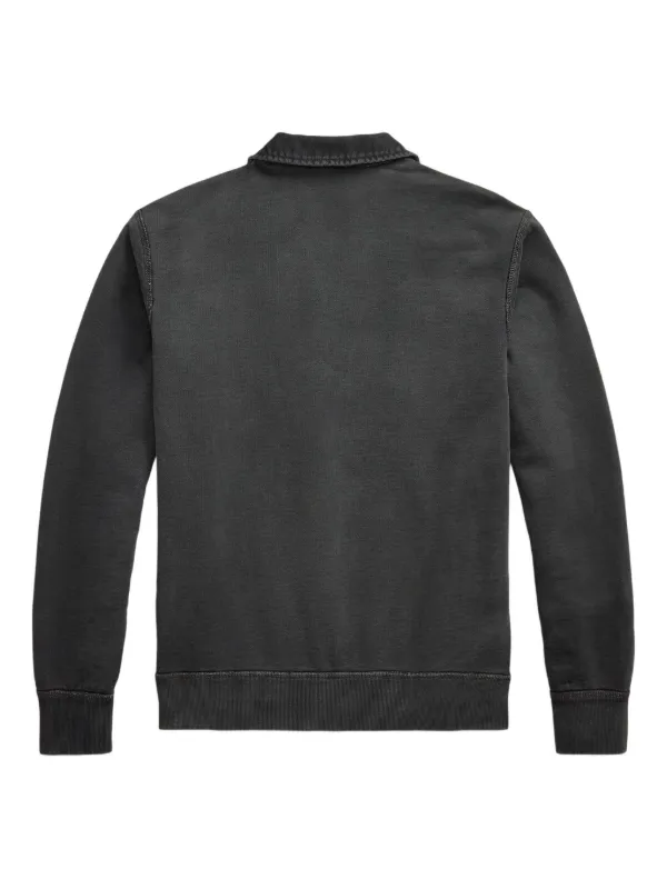 イサム　　　　　　　　　　 RRL ラルフローレン Ralph Lauren RRL zip-up Sweatshirt | Black | FARFETCH