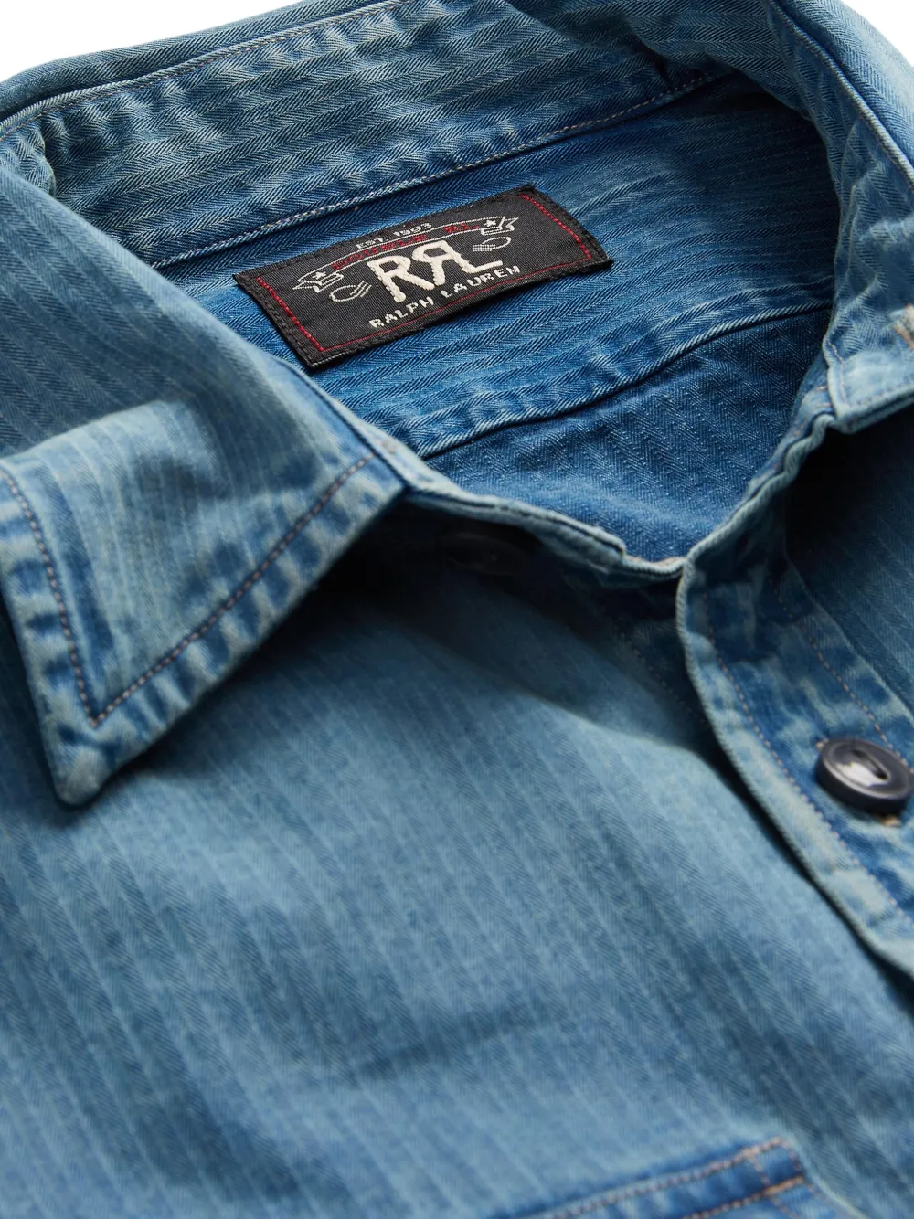 Ralph Lauren RRL Denim overhemd Blauw