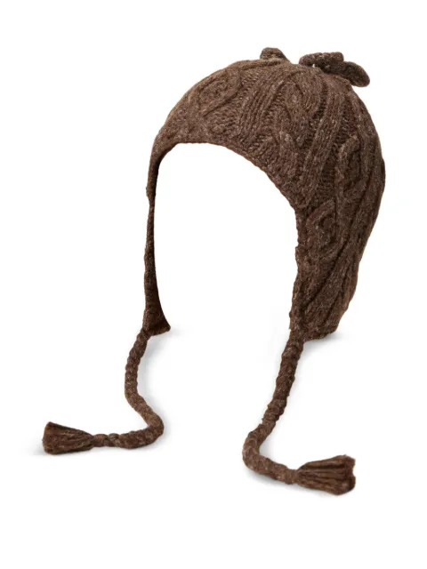 Ralph Lauren RRL cable-knit trapper hat