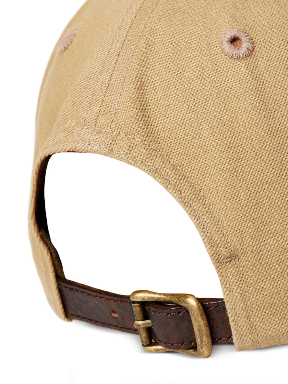 Ralph Lauren RRL Honkbalpet met geborduurd logo Beige