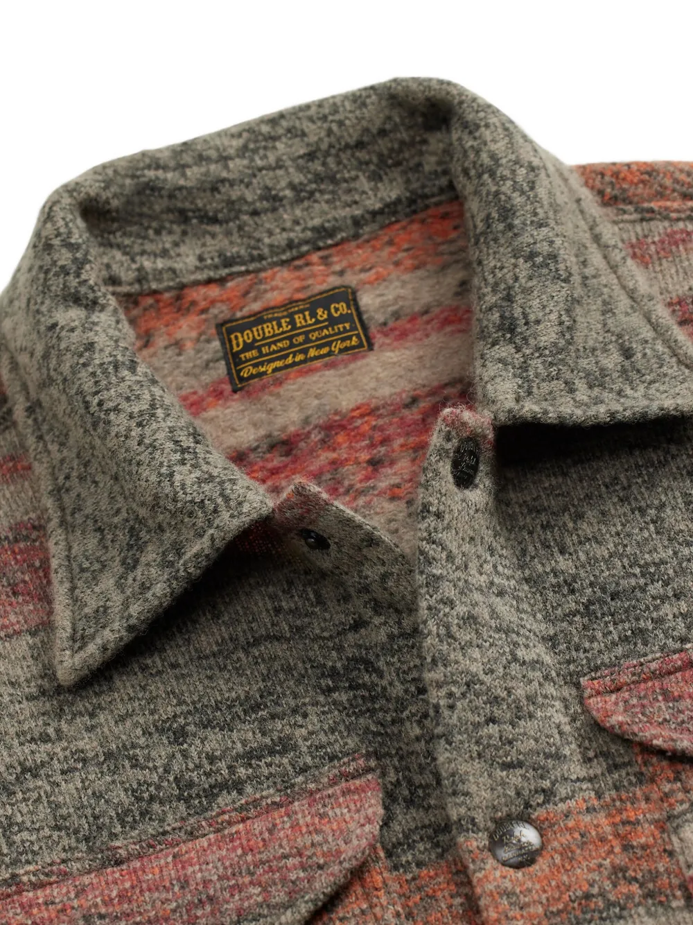 Rrl Patterned-jacquard Shirt In Brown