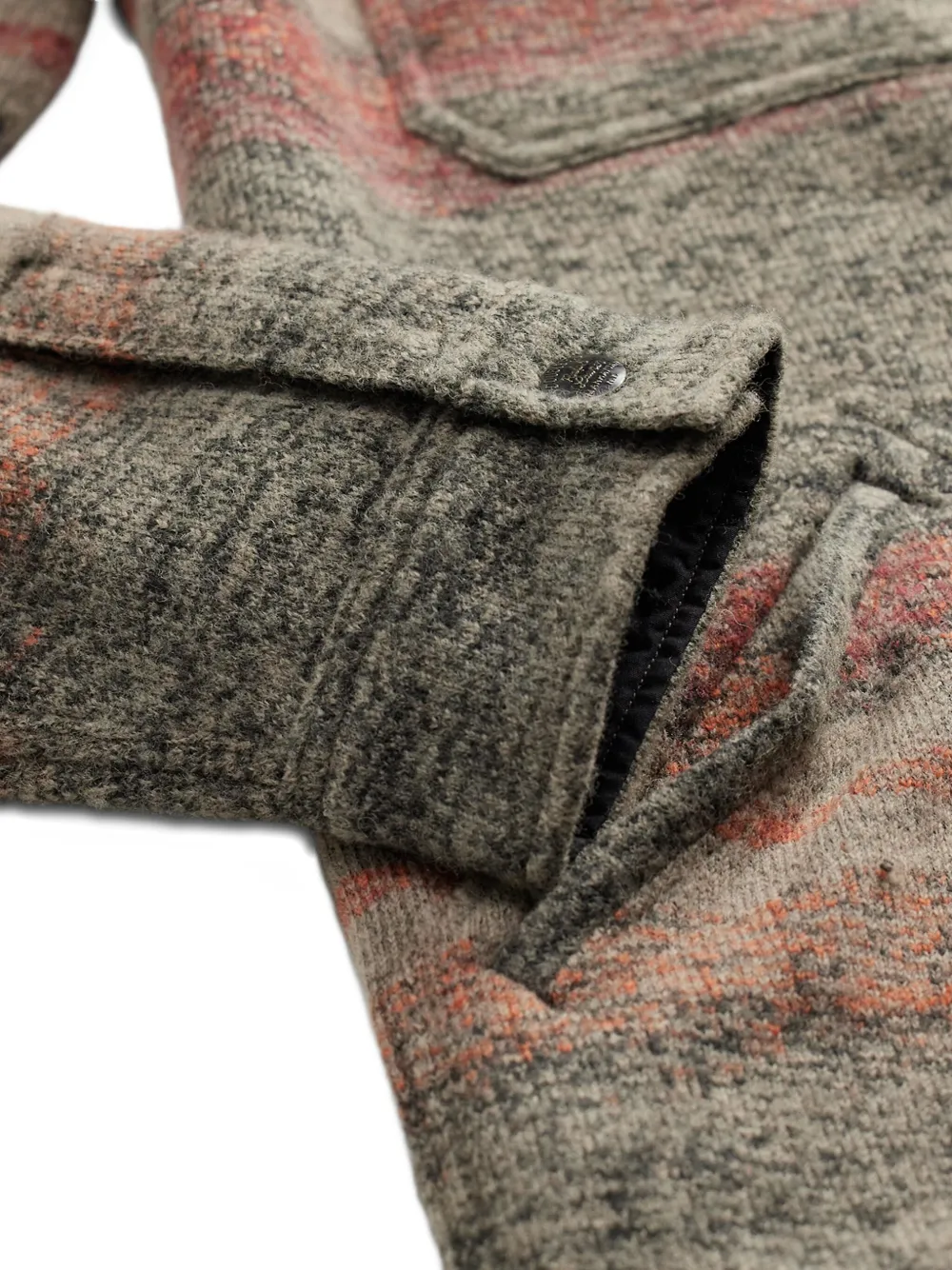 Rrl Patterned-jacquard Shirt In Brown
