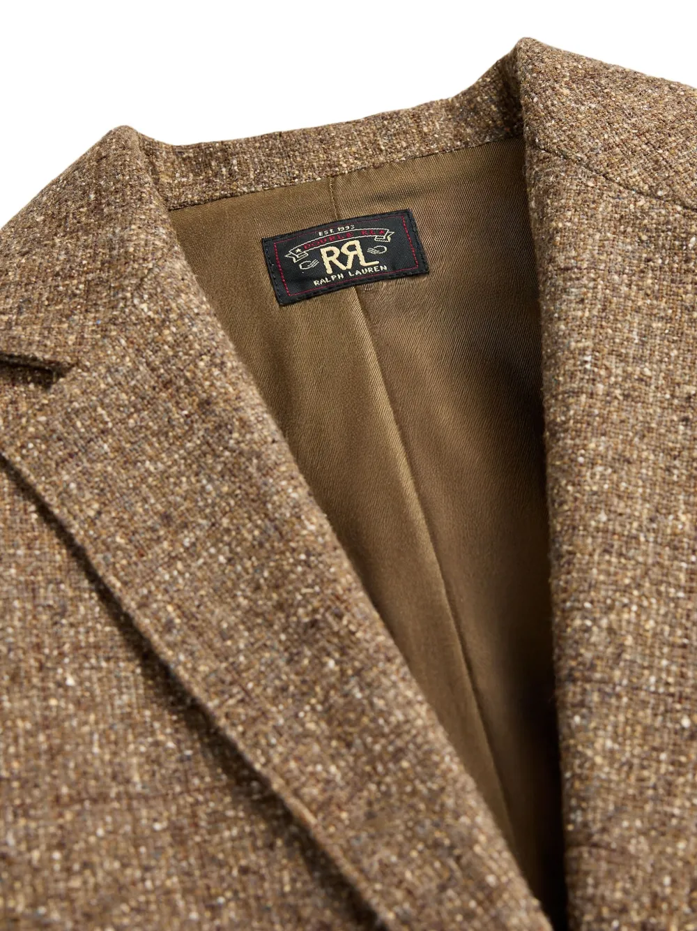 Rrl Halley Single-breasted Coat In Brown