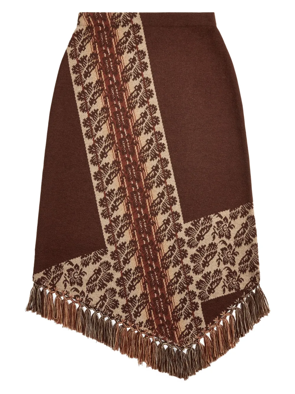 Ralph Lauren RRL fringed patterned midi skirt | Asymmetric & Draped Skirts | Image 2
