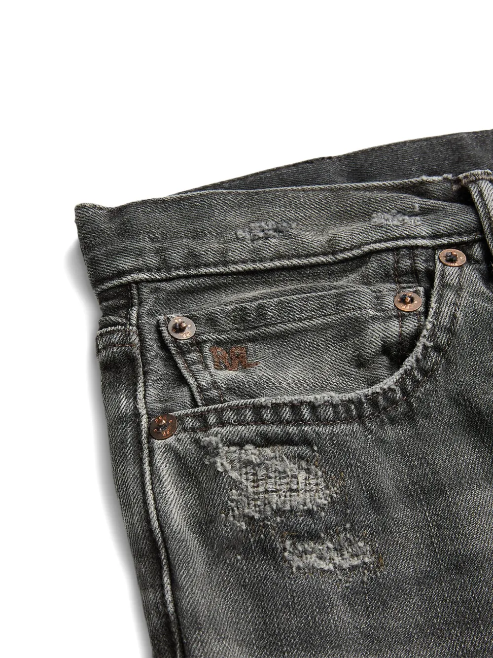 Ralph Lauren RRL Gerafelde jeans Zwart