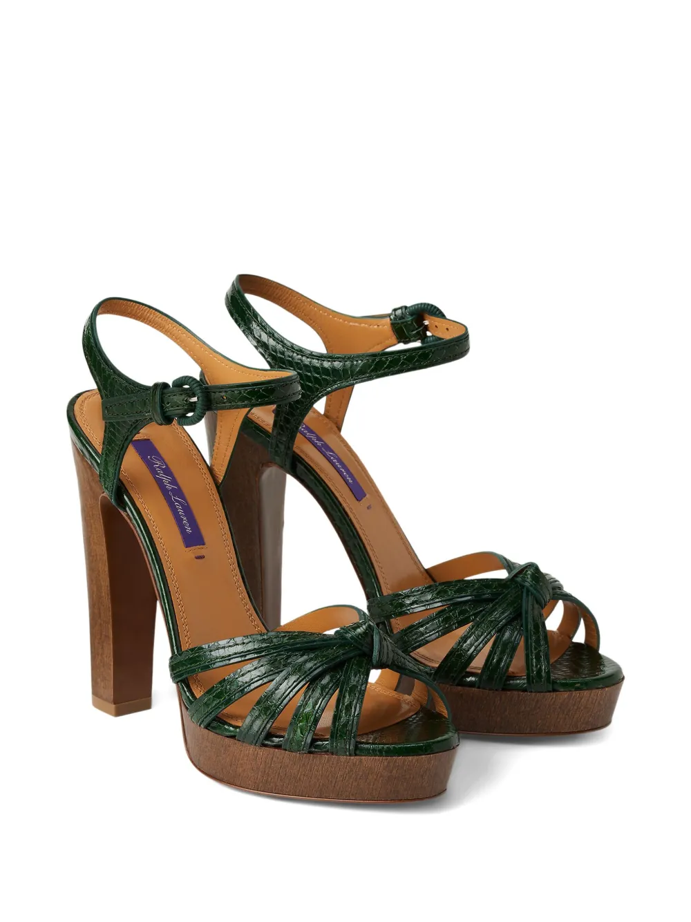 Ralph Lauren Collection 125mm Kieran sandals Green