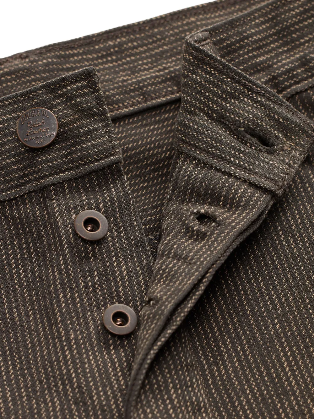 Rrl Striped Trousers In Animal Print