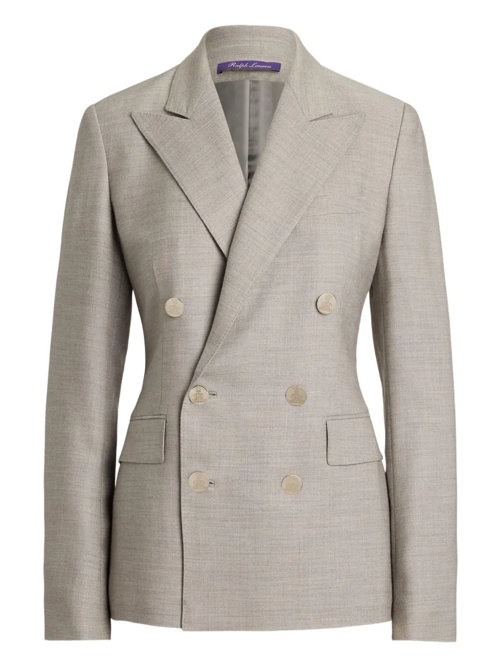 double-breasted tailored blazer