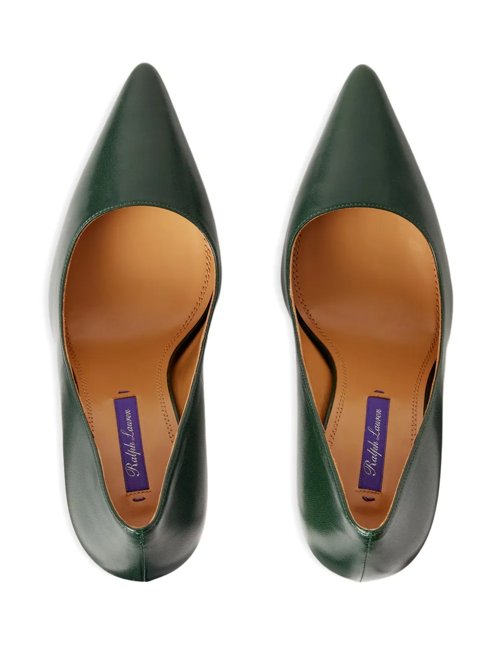 Ralph Lauren Collection 95mm Celia pointed-toe stiletto pumps Green