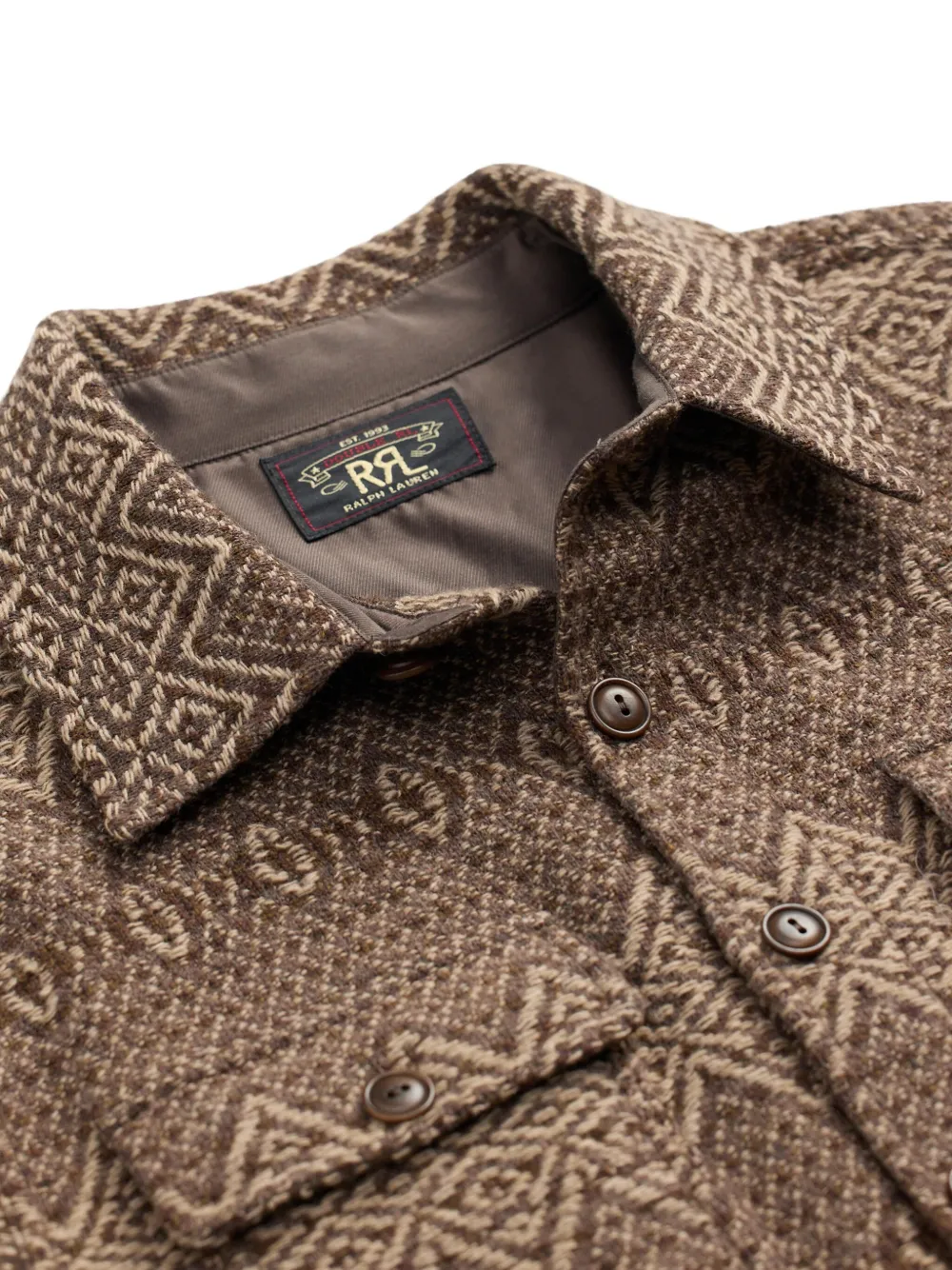Ralph Lauren RRL Overhemd met jacquard Bruin