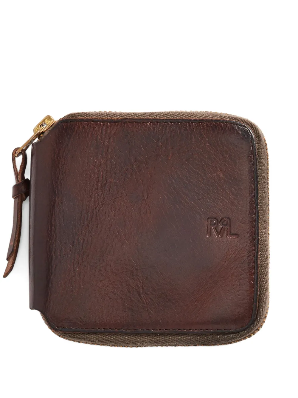 Ralph Lauren RRL leather zip wallet | Brown | Image 1