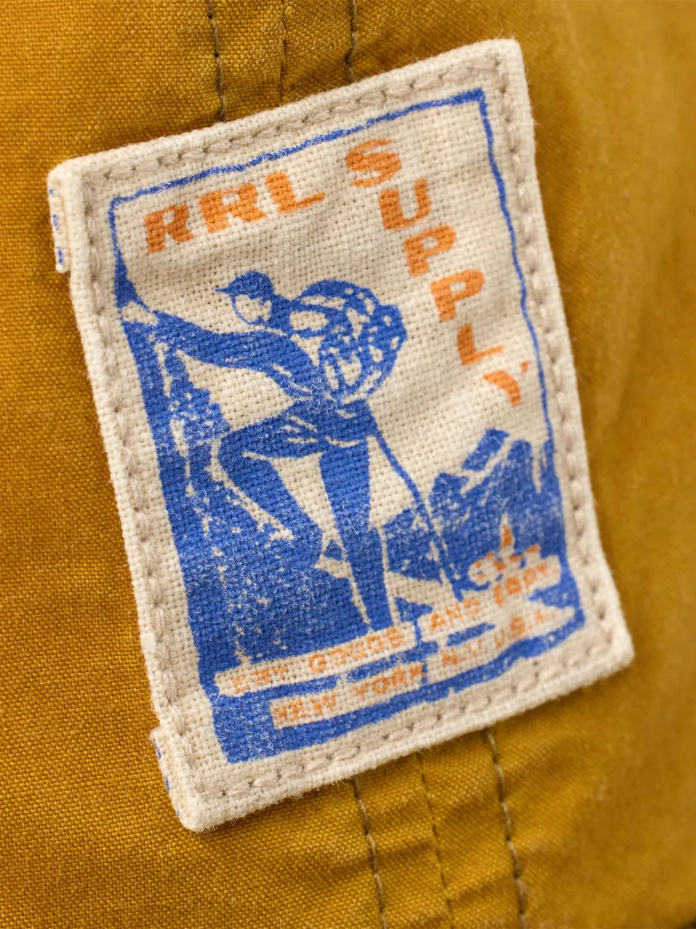 Ralph Lauren RRL Pet met vlakken Geel