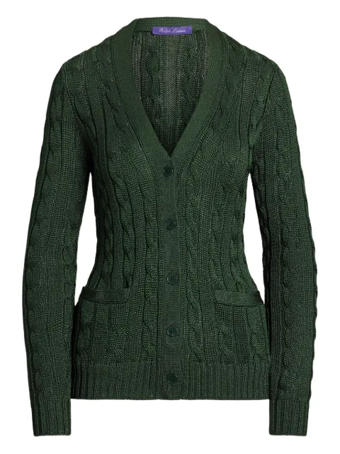 Ralph Lauren Collection cable-knit silk cardigan