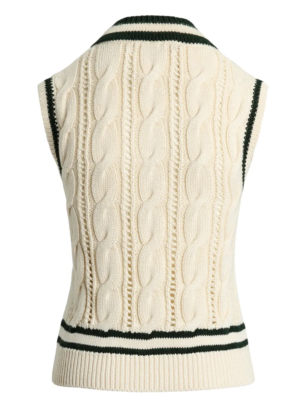 Ralph Lauren Collection Kabelgebreide spencer Beige