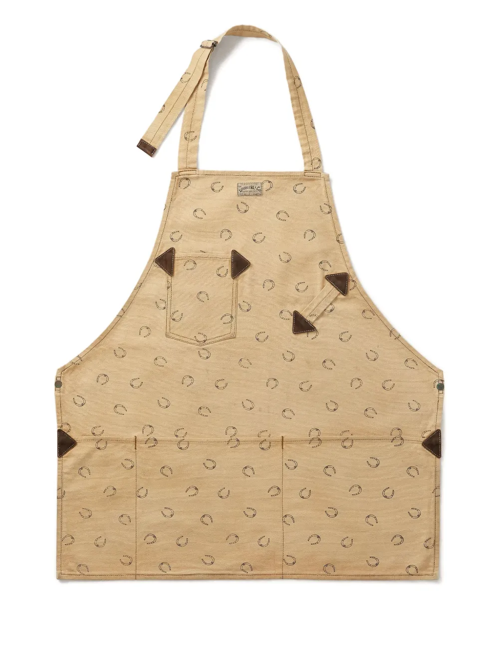 Rrl Horseshoe-print Cotton Apron In Neutral