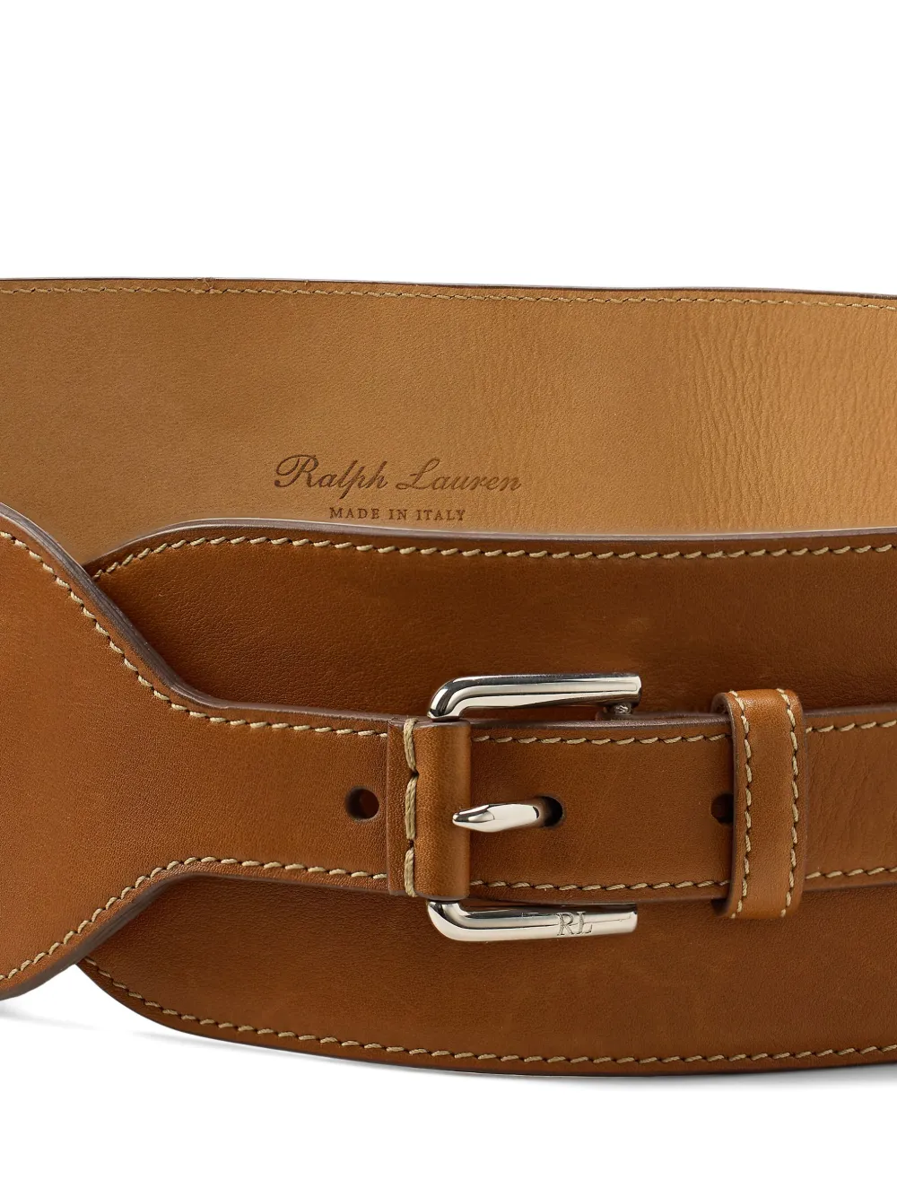 Ralph Lauren Collection Leren riem - Bruin
