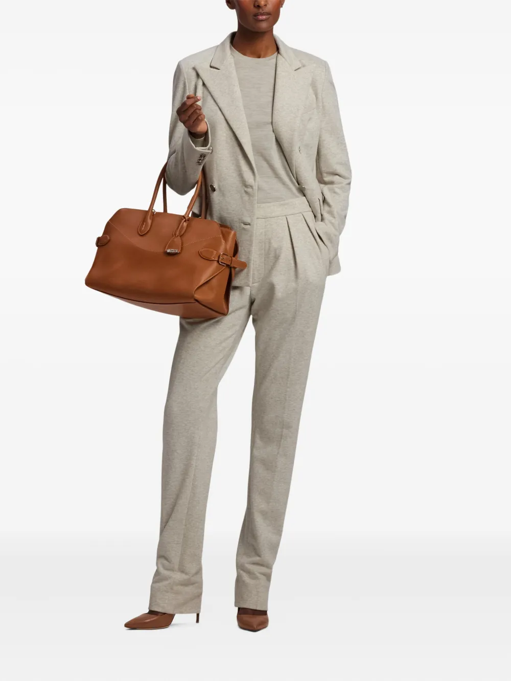 Ralph Lauren Collection Geplooide pantalon Grijs