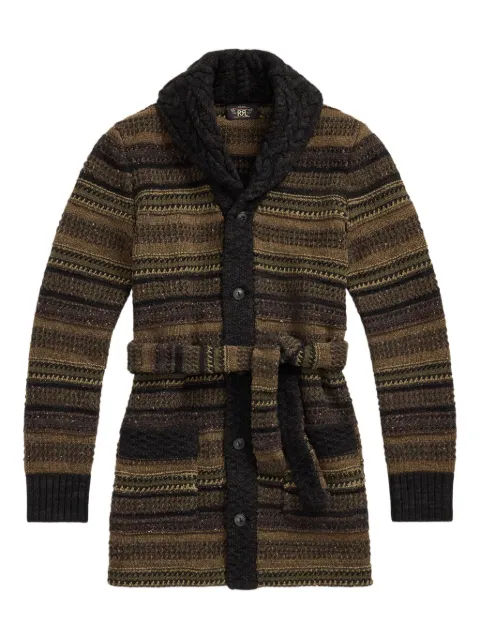 Ralph Lauren RRL striped belted cardigan