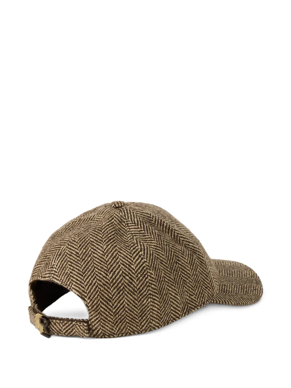 Ralph Lauren Collection Honkbalpet met visgraatpatroon - Bruin