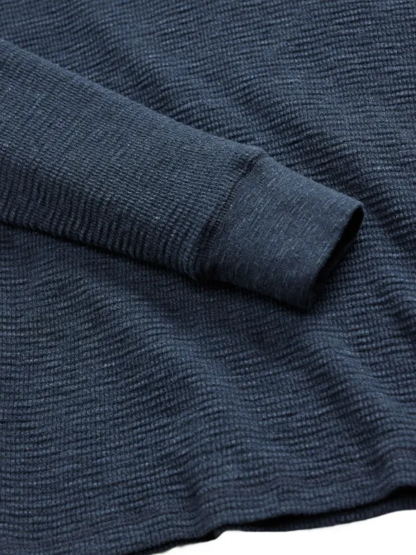 RRL Ralph Lauren ヘンリーネックカットソー青 Ralph Lauren RRL ヘンリーネック Tシャツ | ブルー | FARFETCH JP