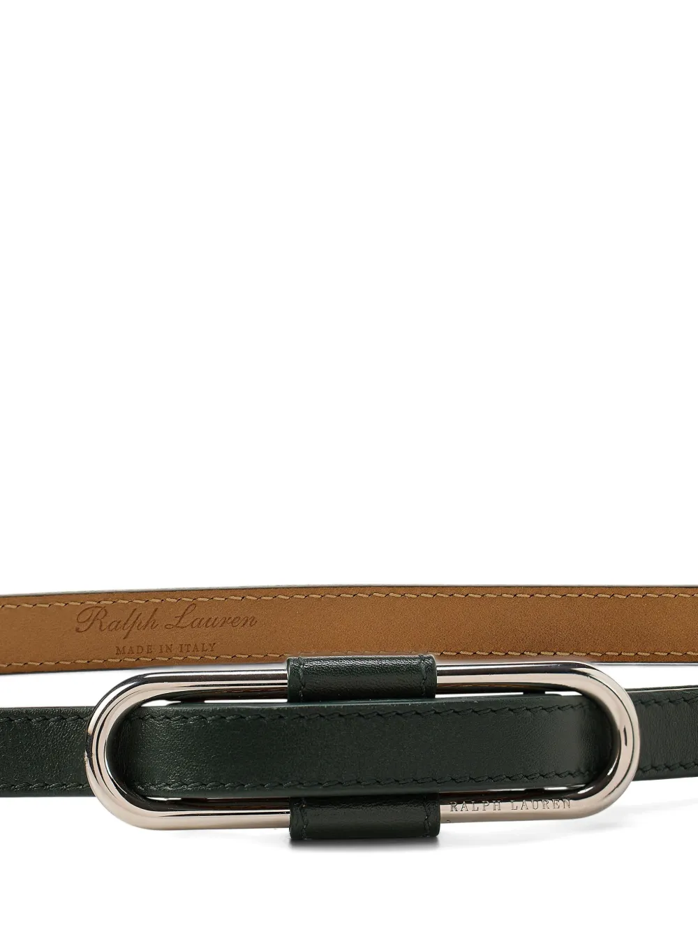 Ralph Lauren Collection Leren riem Groen