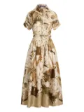 Ralph Lauren Collection Donatella printed belted dress - Brown